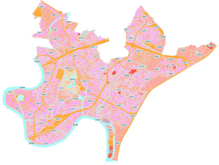 Dữ liệu Quy hoạch sử dụng đất đến năm 2020 Quận Thủ Đức - TP. Hồ Chí Minh